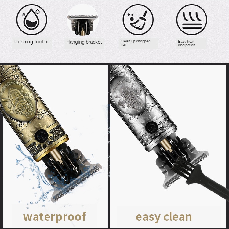 Hàng Có Sẵn Giao Hàng Ngay Lập Phương#Tông Đơ Điện T9 Màn Hình Kỹ Thuật Số LCD Chuyên Dụng Cho Tông Đơ Cắt Tóc / Râu