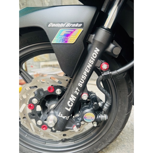 Tem Logo Titan Fi Lớn, Dán Vị Trí Đầu Xe, Sẵn Keo 3M