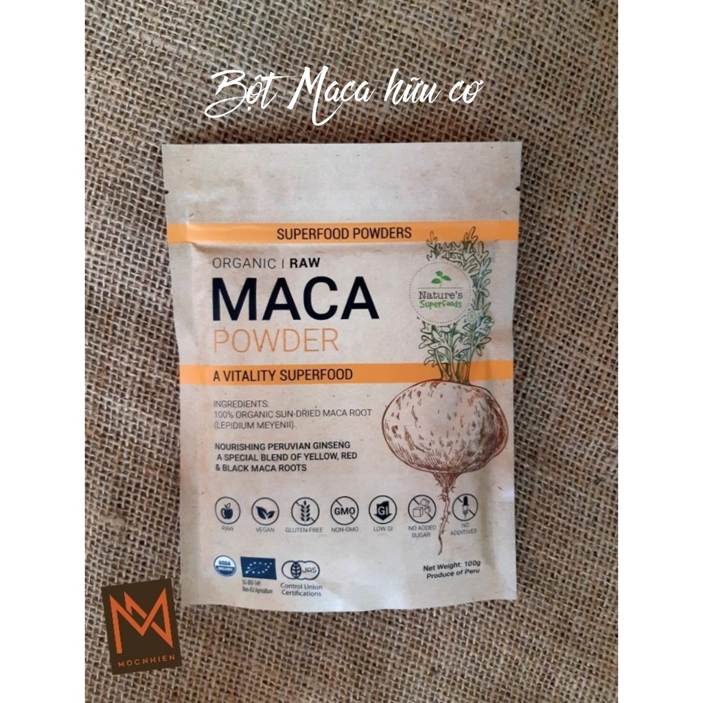 BỘT MACA THÔ HỮU CƠ - NATURE'S SUPERFOOD