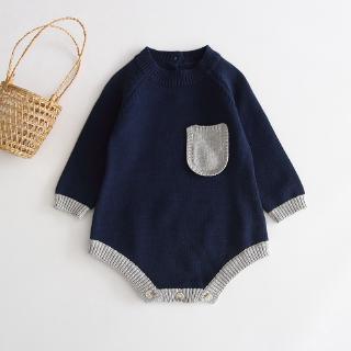 Áo Len Liền Quần Dài Tay Cho Bé
