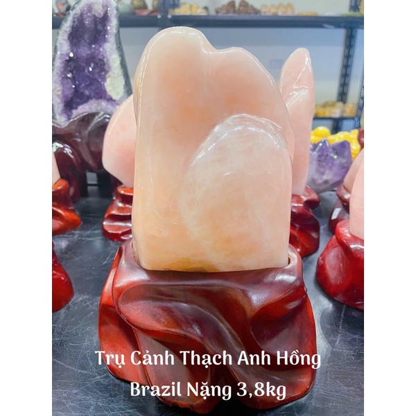 Trụ Đá Cảnh Hồng Phong Thuỷ - Đá Trang Trí