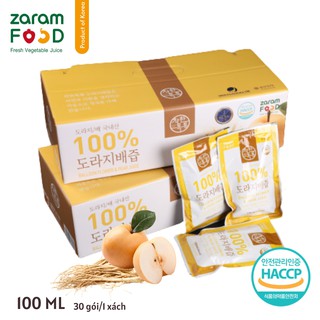 COMBO 6 GÓI - NƯỚC ÉP CÂY HOA CÁT CÁNH VÀ LÊ ZARAM FOOD 100 ML