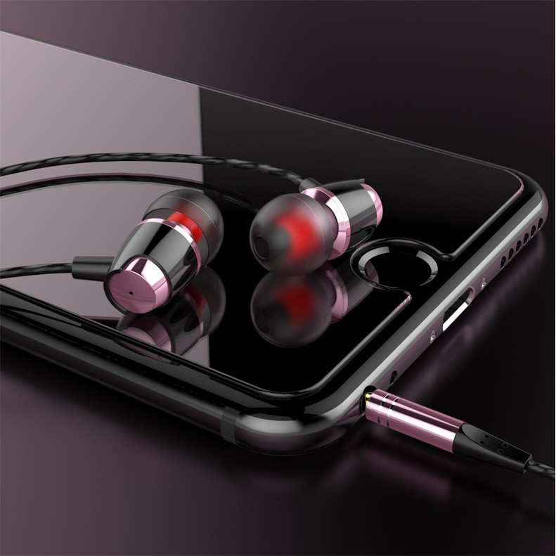 Tai Nghe In-Ear Headphones ExtraBass-M6 Chính Hãng Siêu Bass vỏ Kim loại.