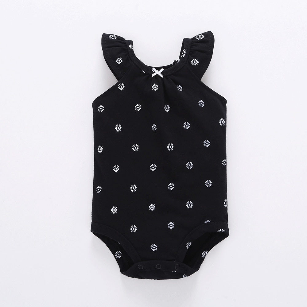 Body Sát Nách Cho Bé Trai Bé Gái Sơ Sinh 0 12 24 Tháng,Bodysuit Liền Thân Hoa Áo Liền Quần Cho Bé trẻ em