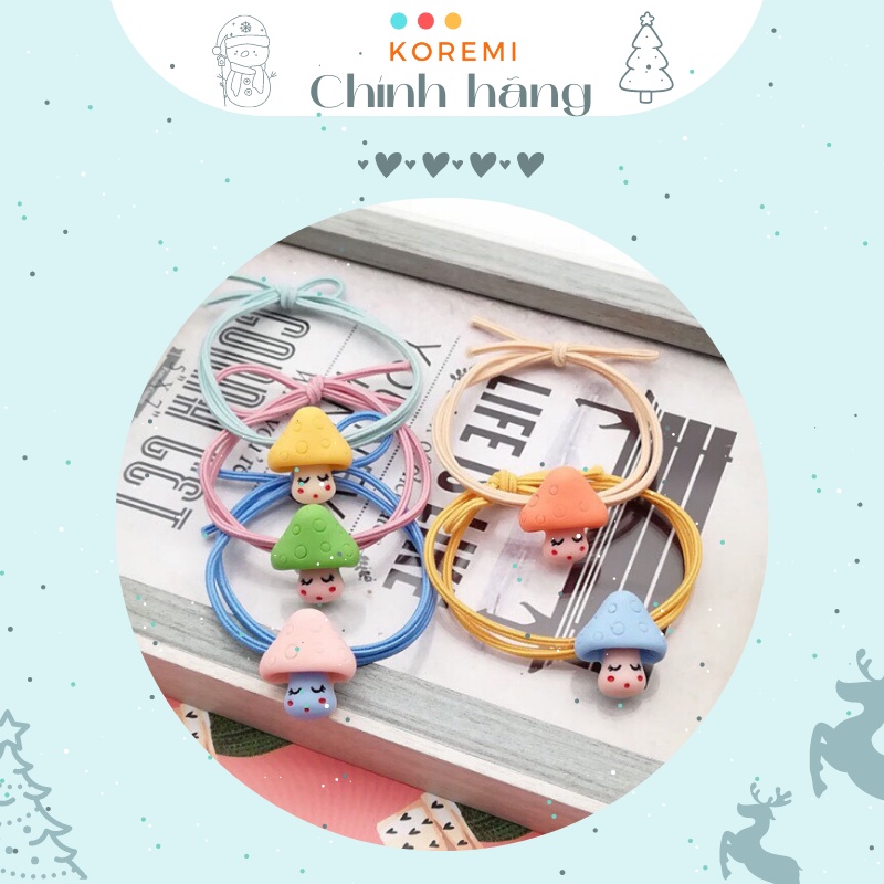 [TỔNG KHO - GIÁ SỈ] Dây thun buộc tóc hình nấm