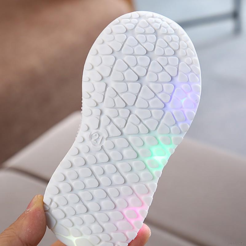 Giày thể thao có đèn LED phát sáng phong cách Hàn Quốc cho bé trai và bé gái
