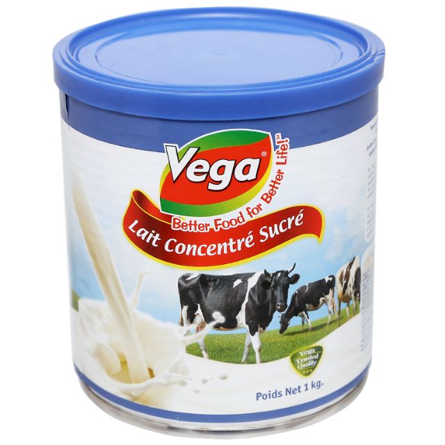 Combo 2 lon Sữa đặc Vega có đường lon 1kg