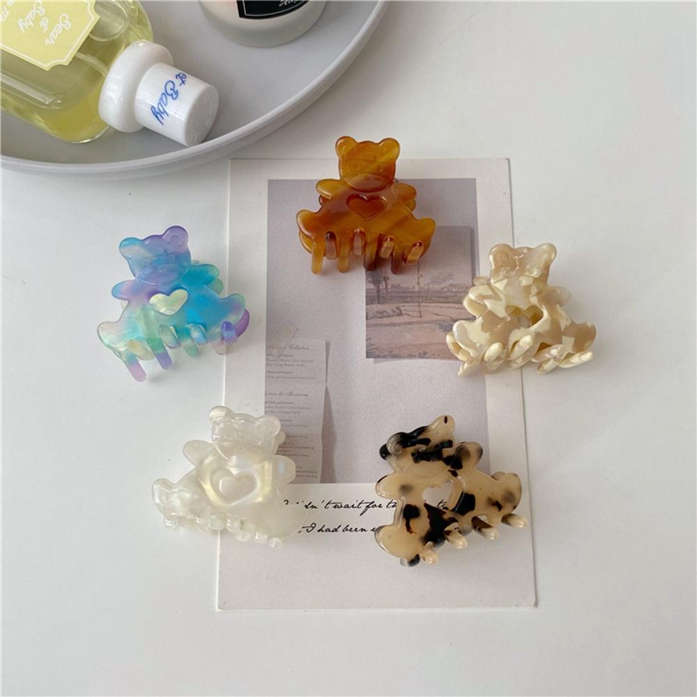 MXGOODS Kẹp Tóc Hình Móng Vuốt Gấu Dễ Thương Phong Cách Hàn Quốc