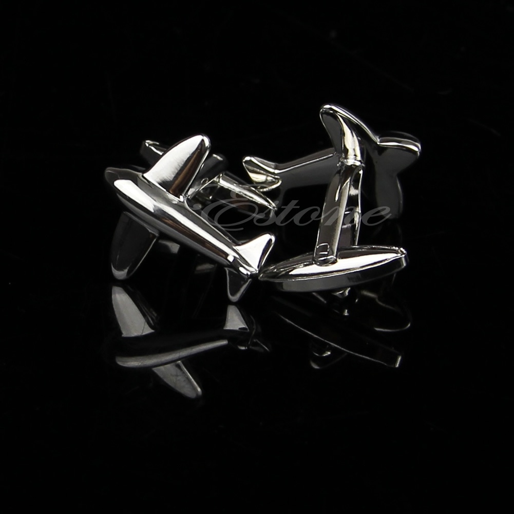 Khuy Măng Sét Tròn Bằng Thép Không Gỉ Màu Vàng / Bạc Phong Cách Vintage Mới