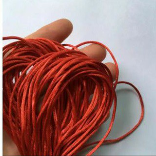 set 3m dây tim đỏ 2mm dùng để thắt vòng, làm thủ công