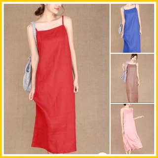 Đầm 2 dây dáng suông, chất linen bột , thoáng mát thấm hút mồ hôi giải nhiệt mùa hè