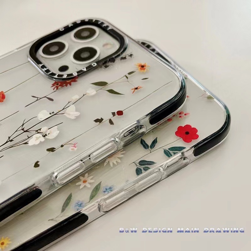 Ốp Điện Thoại Mềm Trong Suốt Chống Sốc Họa Tiết Hoa Đơn Giản Cho iPhone 13 12 11 Pro MAX 7Plus 8Plus X XS MAX XR