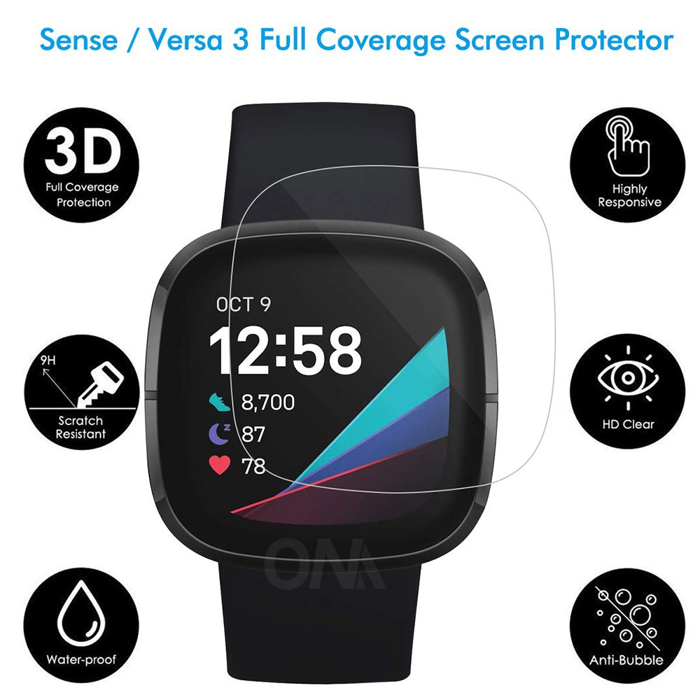 Miếng Dán Bảo Vệ Màn Hình Đồng Hồ Mềm Mại Trong Suốt Hd Cho Fitbit Versa 2 3