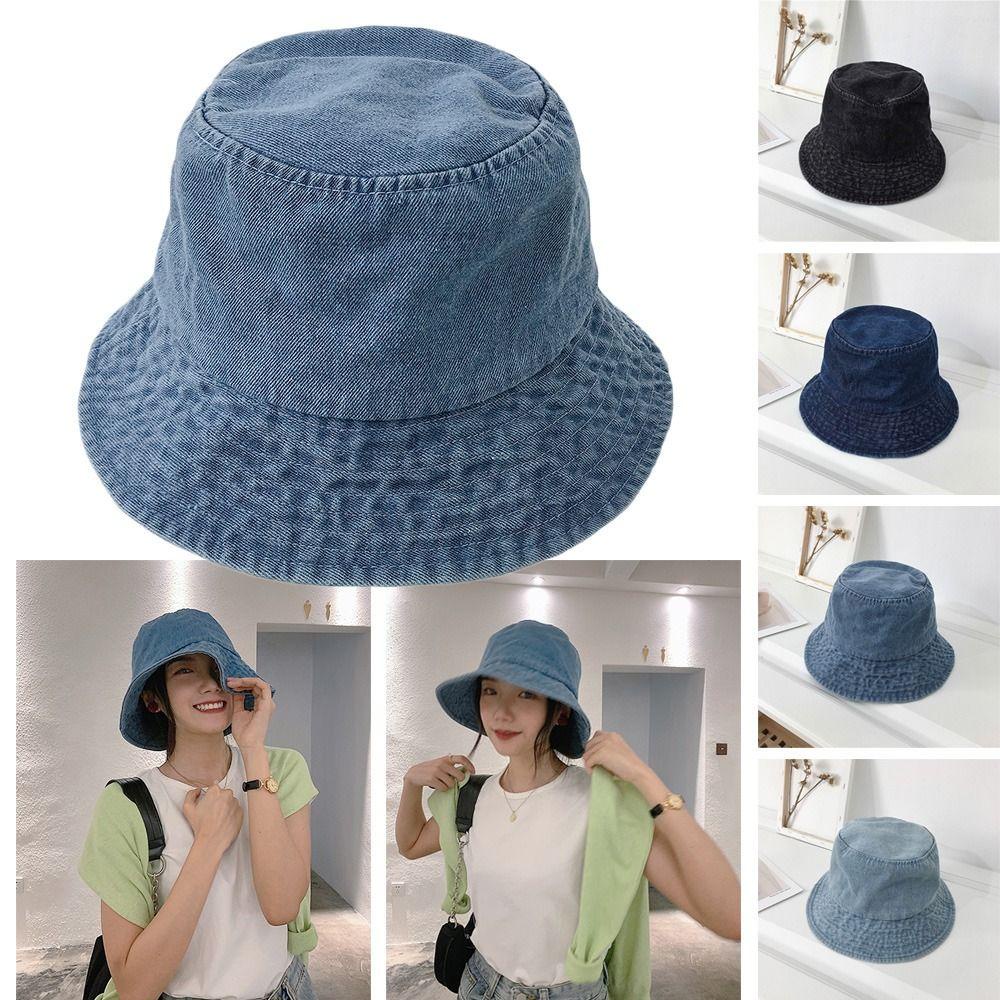 Mũ Bucket Chất Liệu Cotton Chống Nắng Thời Trang Đi Biển Cho Nam Và Nữ