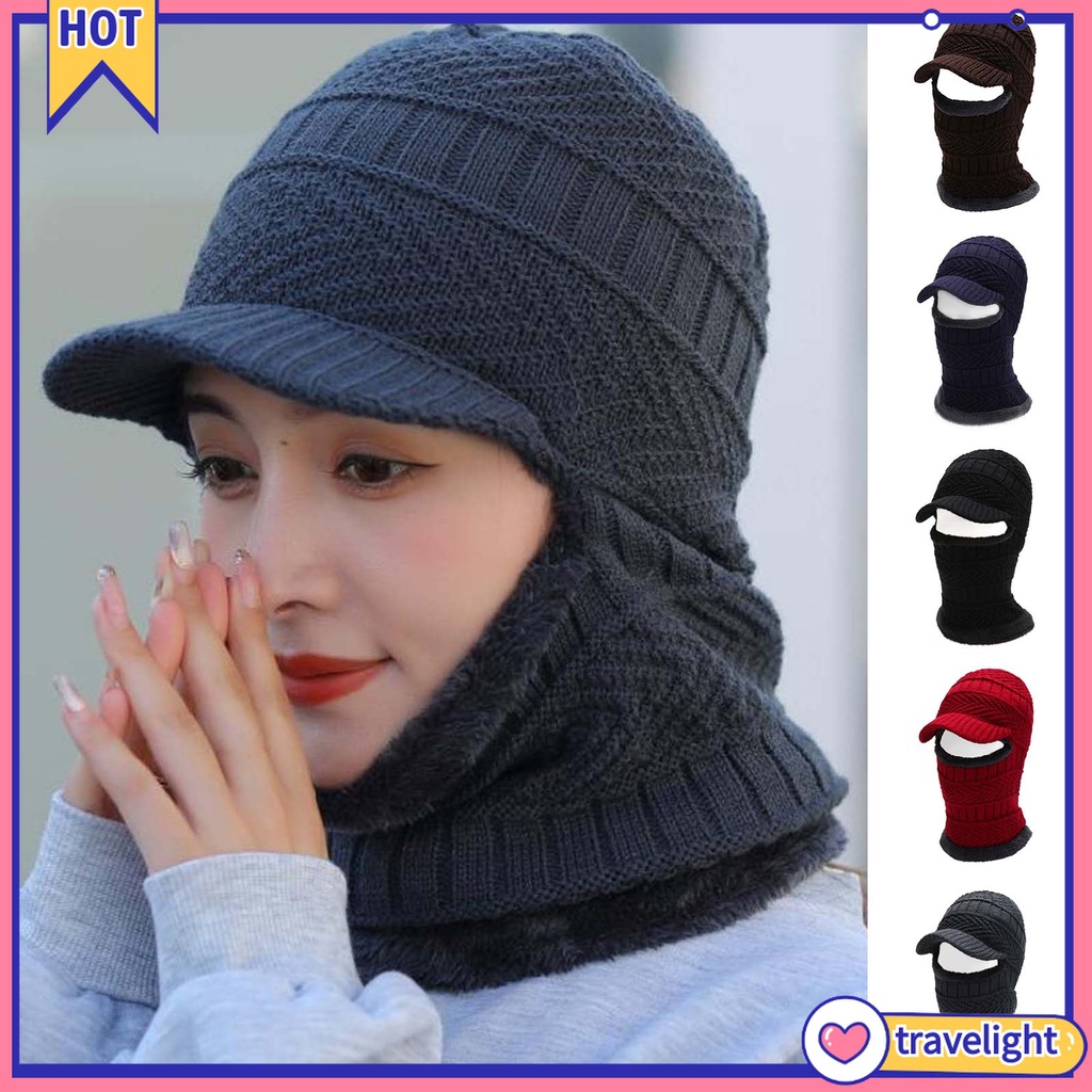 [Travelight] Khăn Choàng Cổ Dệt Kim Sợi Acrylic Màu Trơn Giữ Ấm Cho Nam Và Nữ