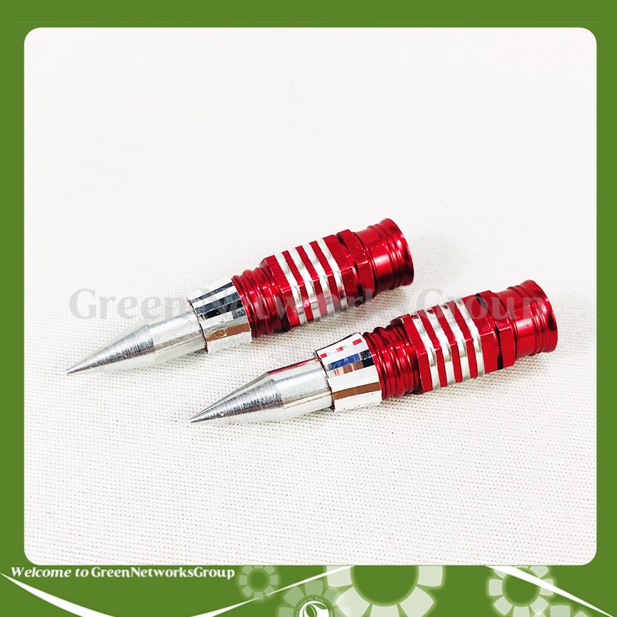 Bộ 2 Ốc đũa thắng Hỏa Tiễn Viền Sọc trang trí xe máy Greennetworks