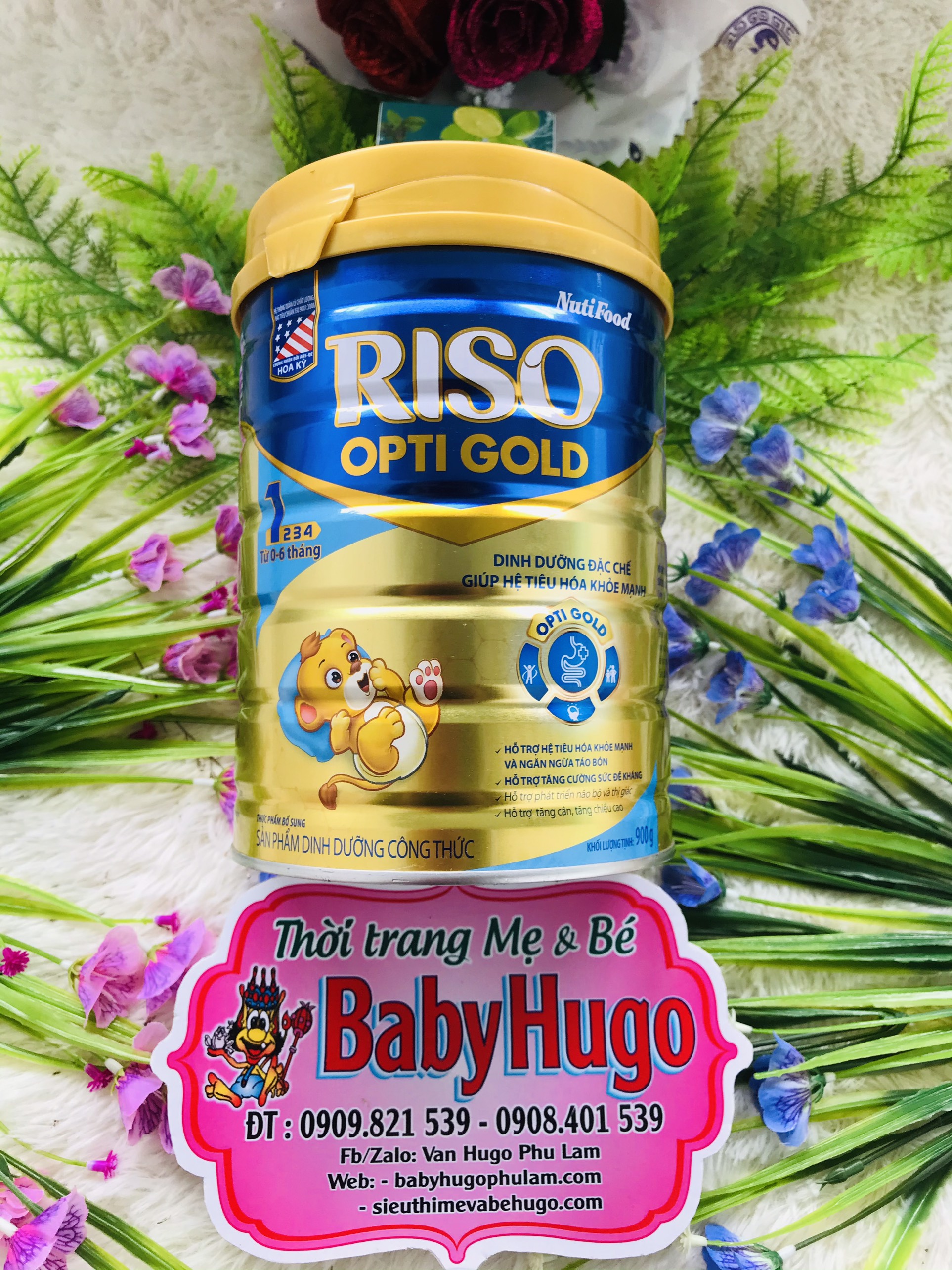 [HSD 2022] Sữa bột Riso Opti Gold 1 Hộp 900g