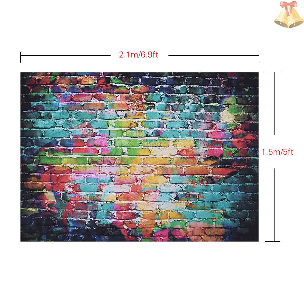 ONE Andoer 1.5 * 3m/4.9 * 9.8ft Video Studio Photo Backdrop Background Digital Printed Blue Classic Wall Wooden Floor Pattern for Teenager Adult Kid Children Portrait Photography