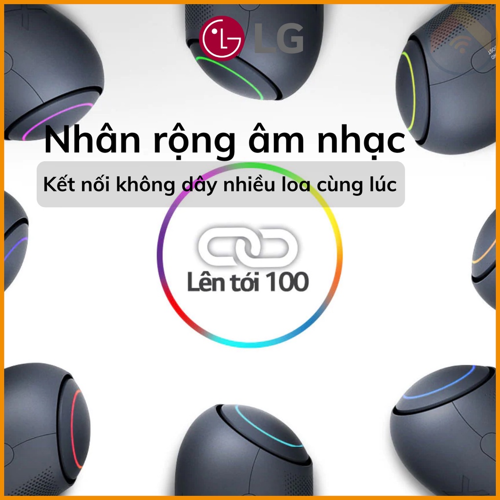 Loa nghe nhạc di động Bluetooth LG XBOOMGo PL7 đèn LED 30W  PL7.DVNMLLK