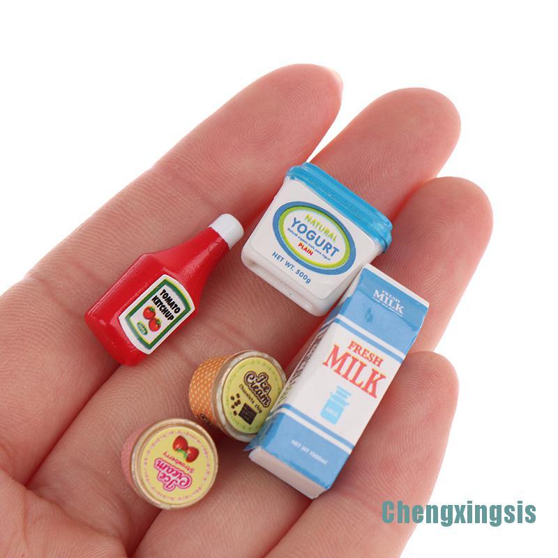 Bộ 5 Mô Hình Thức Ăn Mini Trang Trí Nhà Búp Bê