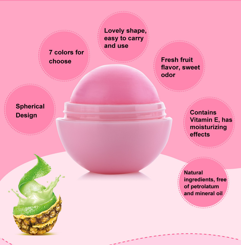 [Hàng mới về] Son dưỡng chăm sóc môi thành phần trái cây thiên nhiên 6 màu tùy chọn