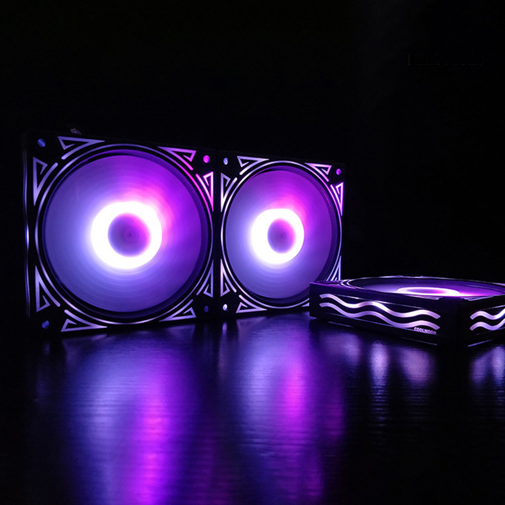 Quạt Tản Nhiệt 12cm Màu Rgb Phản Quang Chống Trầy Xước Không Gây Tiếng Ồn Cho Máy Tính