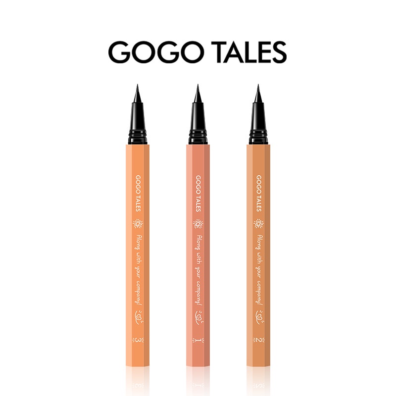 Bút kẻ mắt nước GOGO TALES chống nước cho người mới tập trang điểm Nội Địa Trung