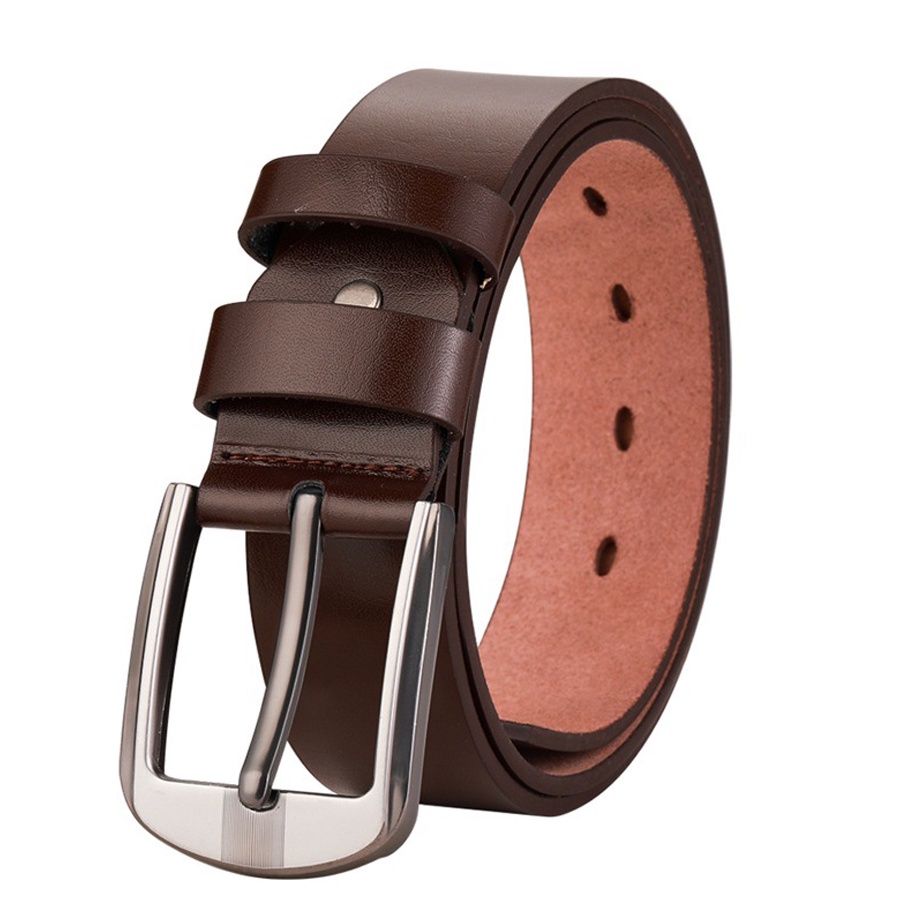 Thắt Lưng Nam Da Nguyên Miếng, Dây Nịt Nam TLstore Hàng Hiệu, Khóa Kim, Bản 3,5cm, Thời Trang Công Sở Trẻ Trung