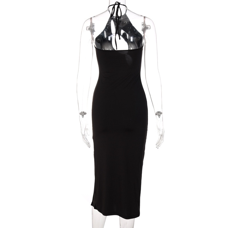 Đầm Dự Tiệc Hở Lưng Xẻ Tà Cao Hở Lưng Thời Trang Quyến Rũ Cho Nữ