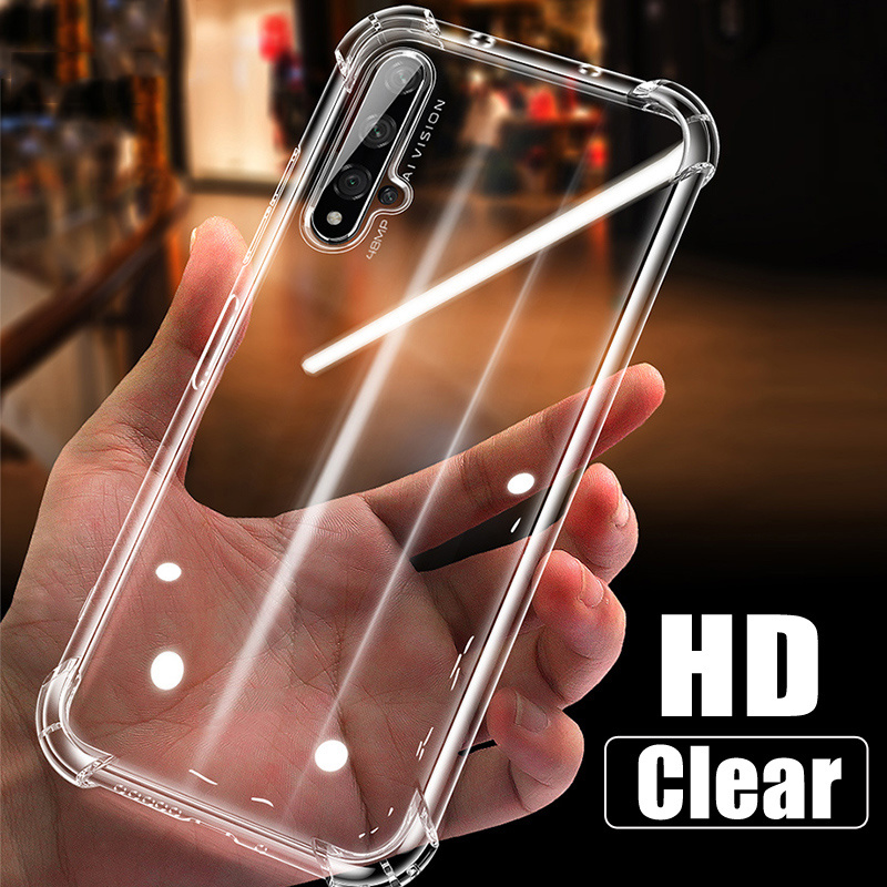 For Huawei Nova 7 Pro 7i Nova 7 6 SE 5T Nova 4 4e 3 3i 3e 2i Y6 Y7 Pro Prime 2019 Case Anti-fall Crystal Clear Silicone Phone Cover