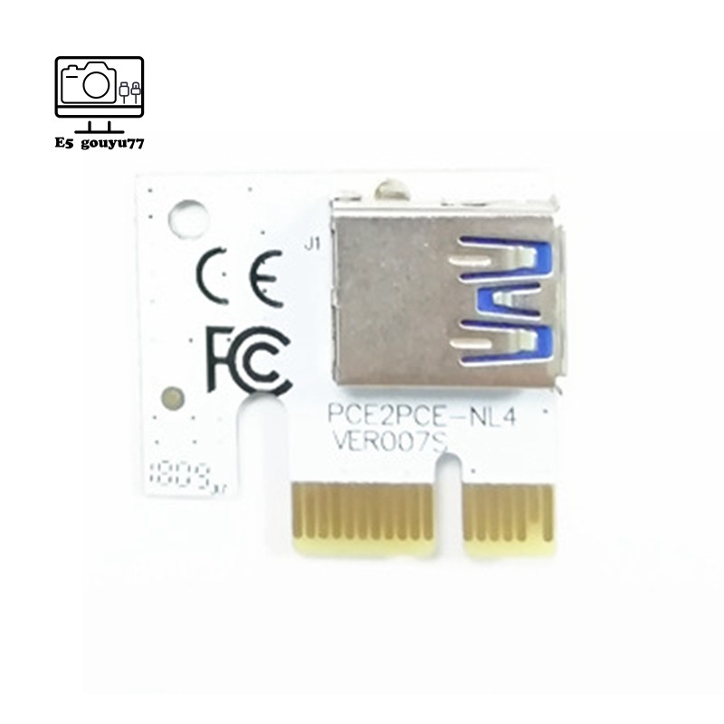 Set 10 Card nâng cấp Pci 1x Pci-E X1 cổng USB 3.0 dành cho 006 006c 007s 008s 009s Btc Mini