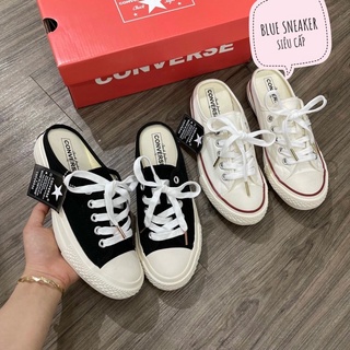  Giầy Sục Converse Nam Nữ Đen Trắng   Full Box   Đế 3 Phân - Sneaker Đạp Gót Nữ 