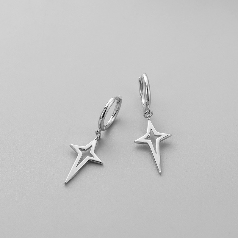 Khuyên tai bạc - Shooting Star - Khuyên tại bạc, bạc xi - CALLA JEWELRY l E033