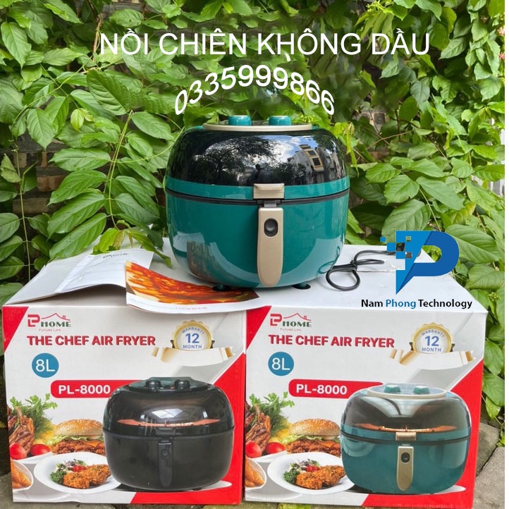 NỒI CHIÊN KHÔNG DẦU 8L PL HOME THE CHEF AIR FRYER - 8L - BẢO HÀNH 12 THÁNG CHÍNH HÃNG