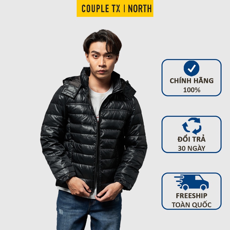 Áo phao lông vũ nam Couple TX siêu ấm siêu nhẹ có mũ tháo rời OSM 1013