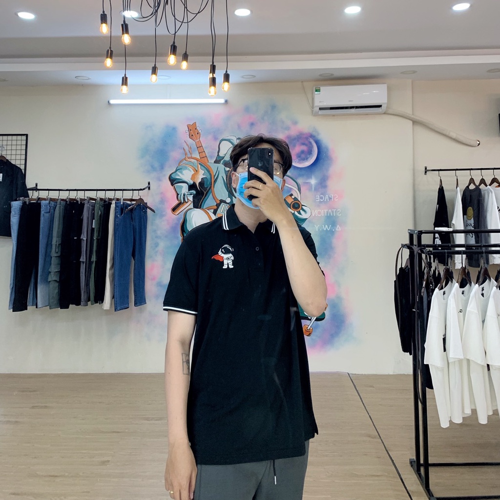 Áo thun polo Phi Hành Gia Siêu Nhân