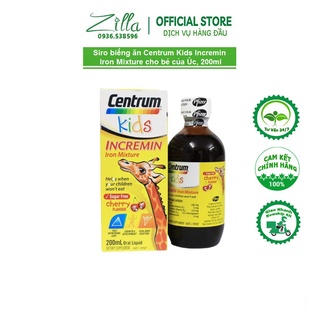 Siro biếng ăn Centrum Kids Incremin Iron Mixture cho bé của Úc, 200ml