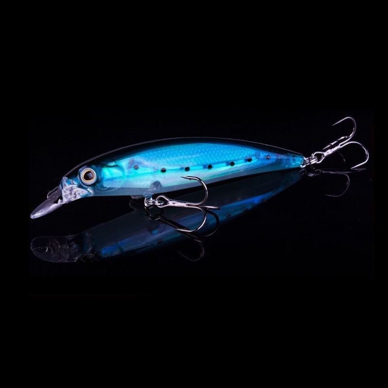 Mồi Câu Cá Giả Bằng Nhựa ABS Cứng 11cm/14g Kèm 4 Mồi Câu# Mồi Câu Cá Có Mắt 3D Sắc Bén