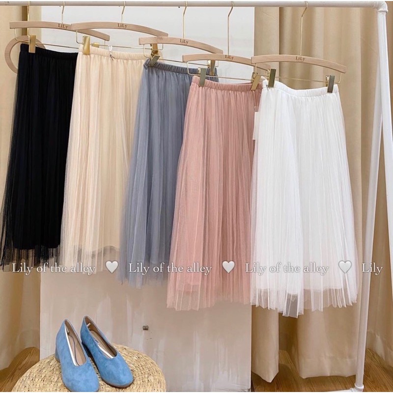 CHÂN VÁY xòe công chúa 5 màu-CHÂN VÁY dài qua gối