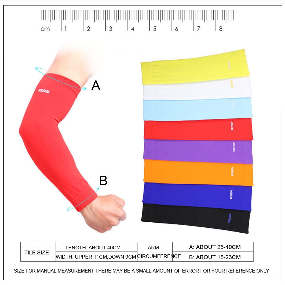 Ống tay bảo vệ khuỷu tay cánh tay AOLIKES A-7146 chống nắng chống tia uv khi chơi thể thao sport arm sleeve