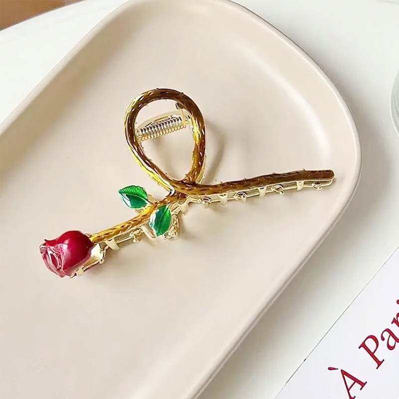 Kẹp TóC HìNh Hoa HồNg ThờI Trang Cho Nữ