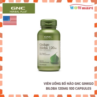 Viên uống bổ não GNC Ginkgo Biloba 120mg 100 Capsules