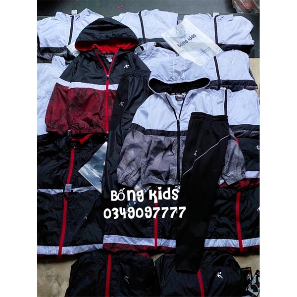 Bộ Gió Kéo Khoá Hoodie Bé Trai ANDY1(có lỗi)