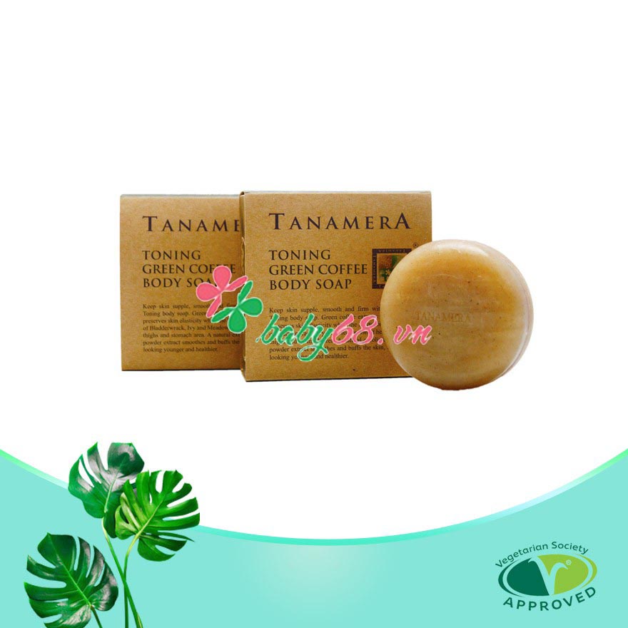 Xà bông tắm cà phê xanh Tanamera 100g