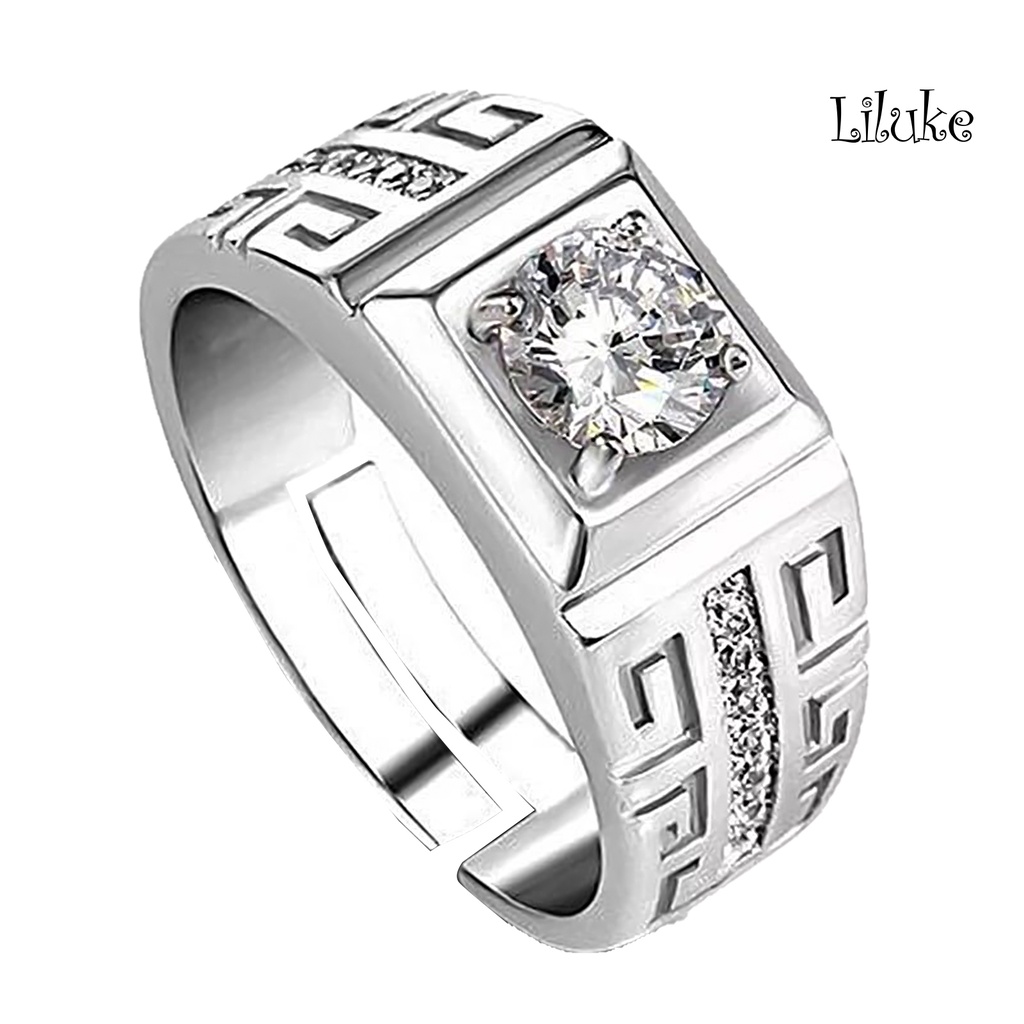 Nhẫn Hợp Kim Đính Đá Kiểu Dáng Sang Trọng Cho Nữ