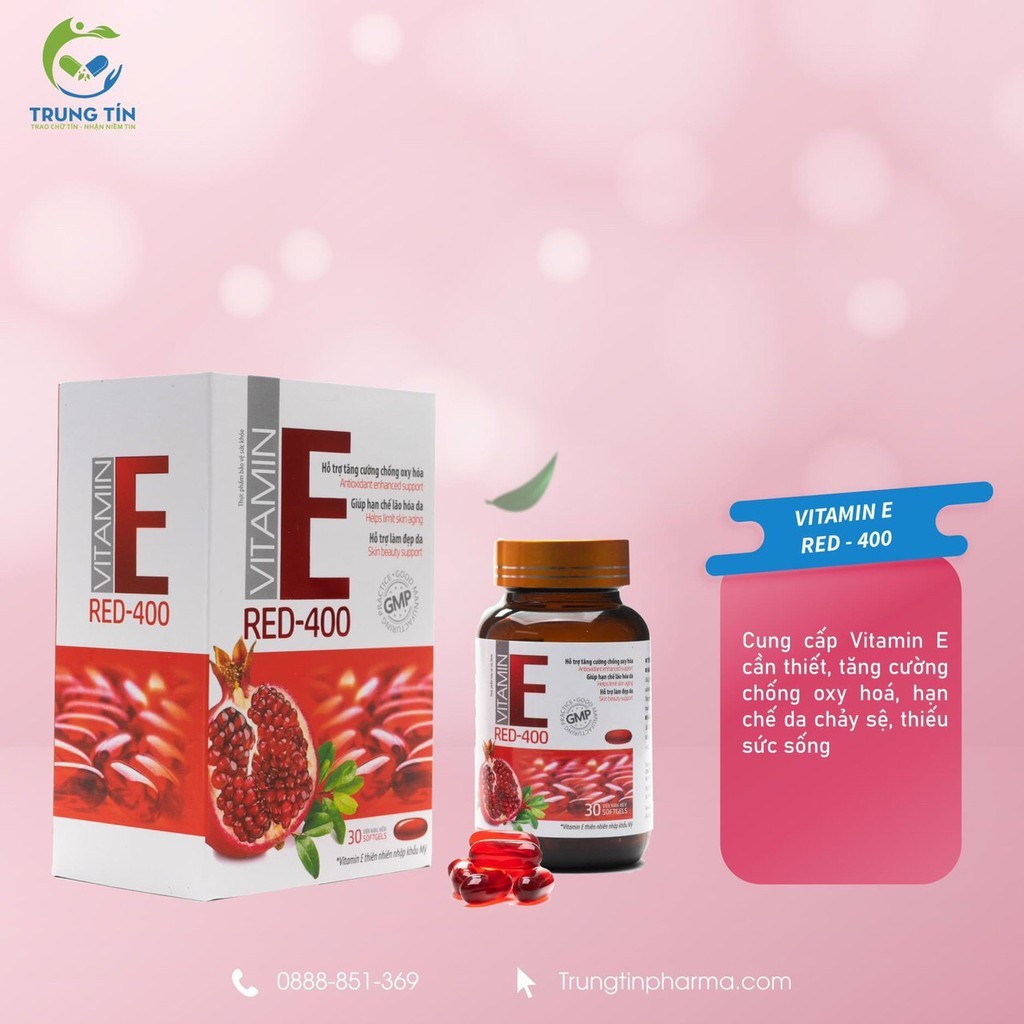 Vitamin E Đỏ Thiên Nhiên Nhập Khẩu Mỹ - Cam Kết Hàng Chính Hãng