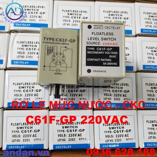 Rơ le mức nước, bộ điều khiển mực nước ckc, relay mực nước c61f-gp 220vac