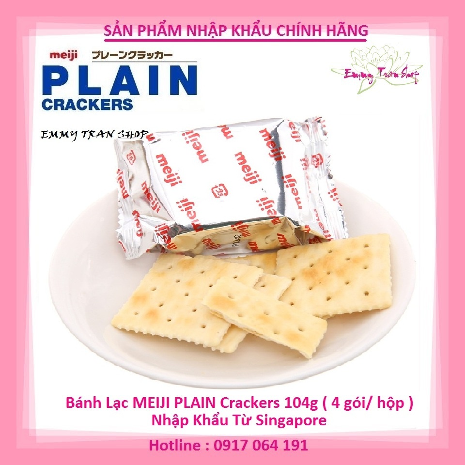 Combo 5 Hộp Bánh Lạc MEIJI Plain Crackers 104gr - Dành cho người ăn kiêng,tiểu đường ( Emmy Tran Shop ) | BigBuy360 - bigbuy360.vn