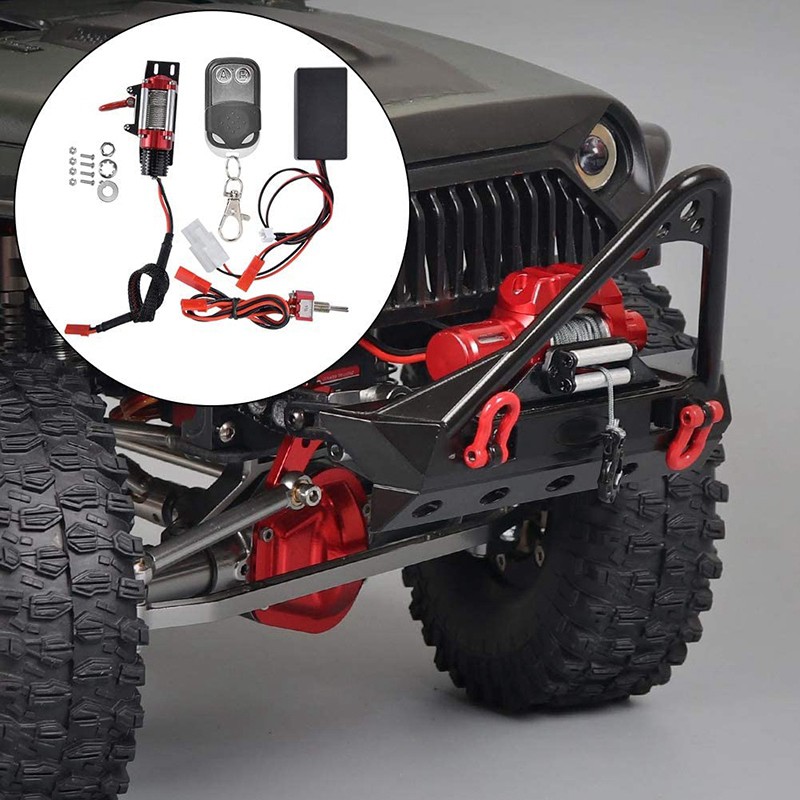 RC RC RC Tời Kéo Kèm Điều Khiển Từ Xa Cho Xe Điều Khiển Từ Xa Axial Scx10 90046 D90 1 / 10