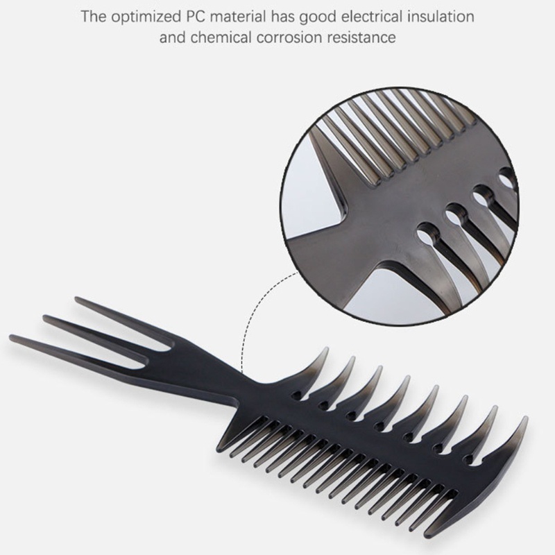 Lược Chải Tạo Kiểu Tóc Hai Mặt Phong Cách Retro Cho Nam